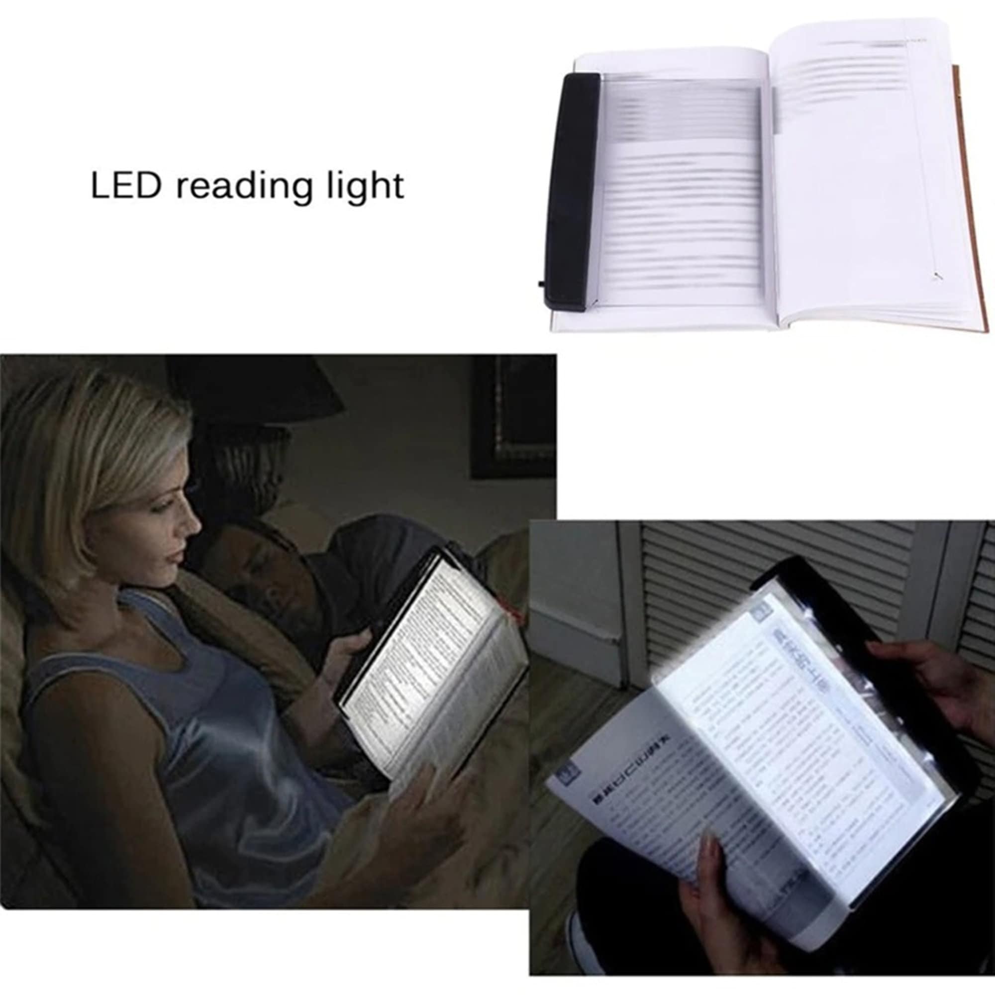 Hot Sale Creative LED Book Light Reading Night Light Flat Etsy