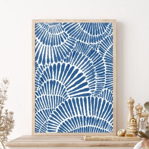 Blue abstract wall art digital download, Blue watercolor printable art, Living room wall decor, Bedroom wall art blue navy art prints modern