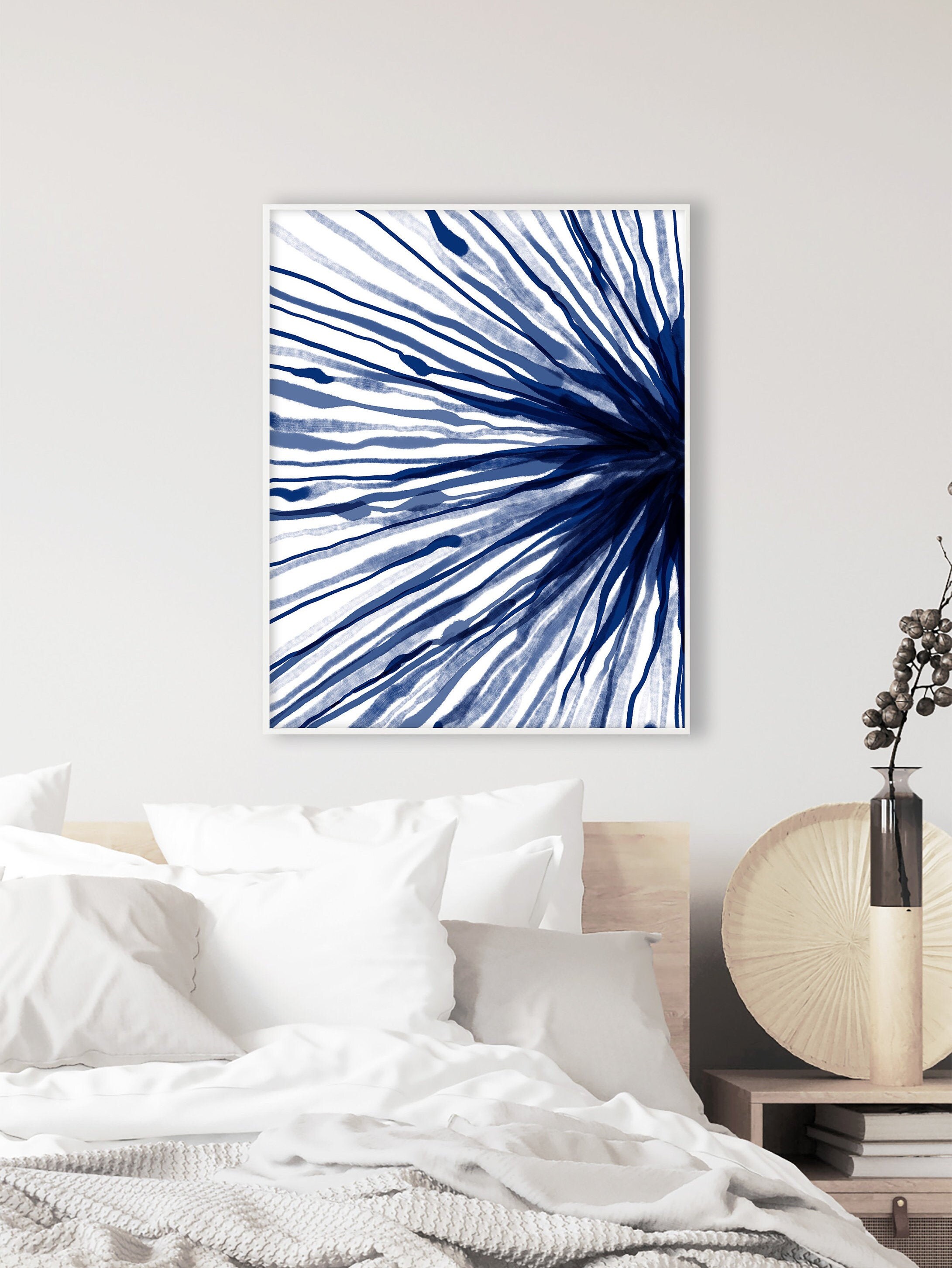Abstract Wall Art Blue Digital Print Blue Printable Wall Art Etsy