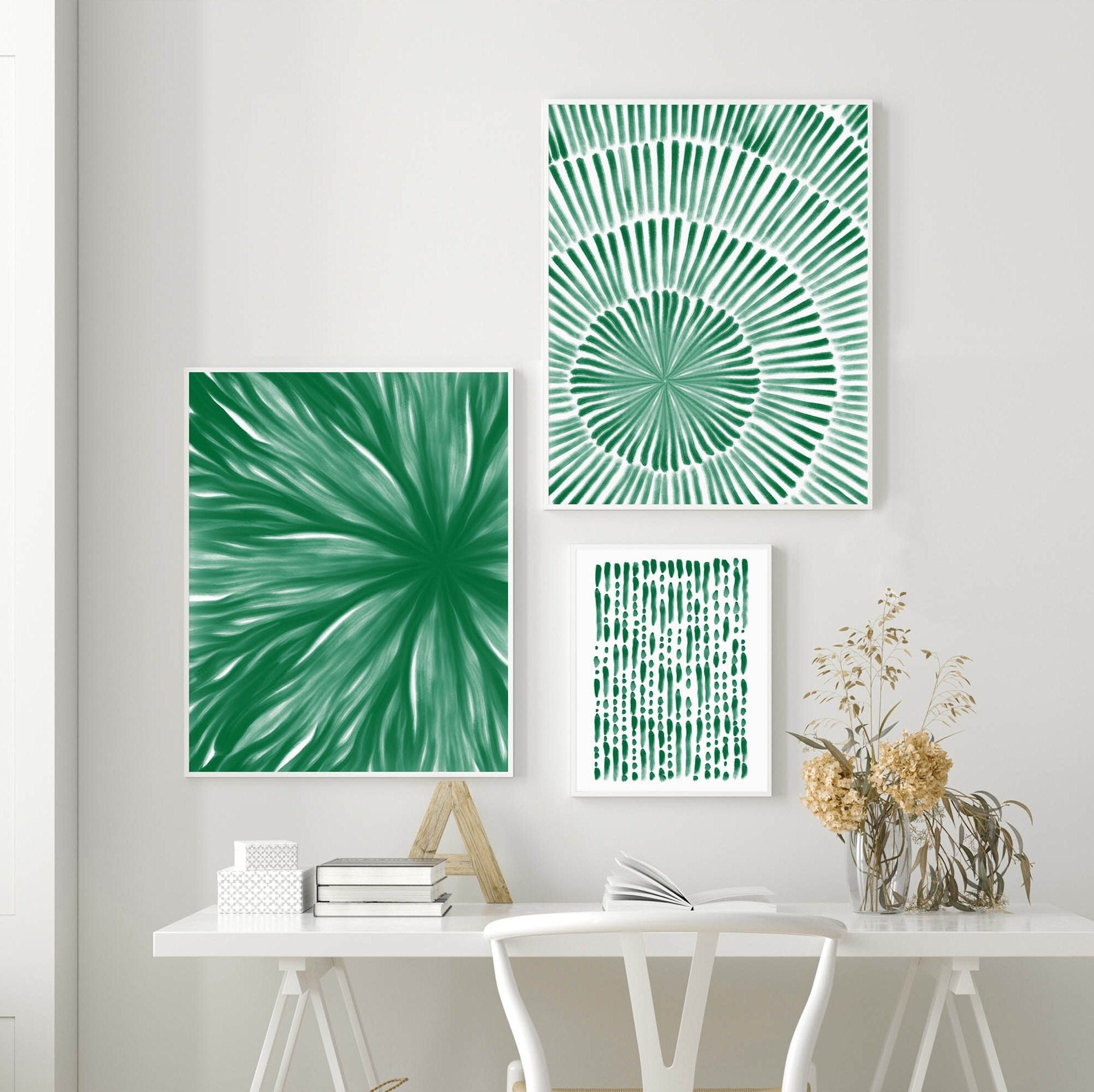 Emerald Green Wall Art Wall Decor Art Prints Set of 3 - Etsy
