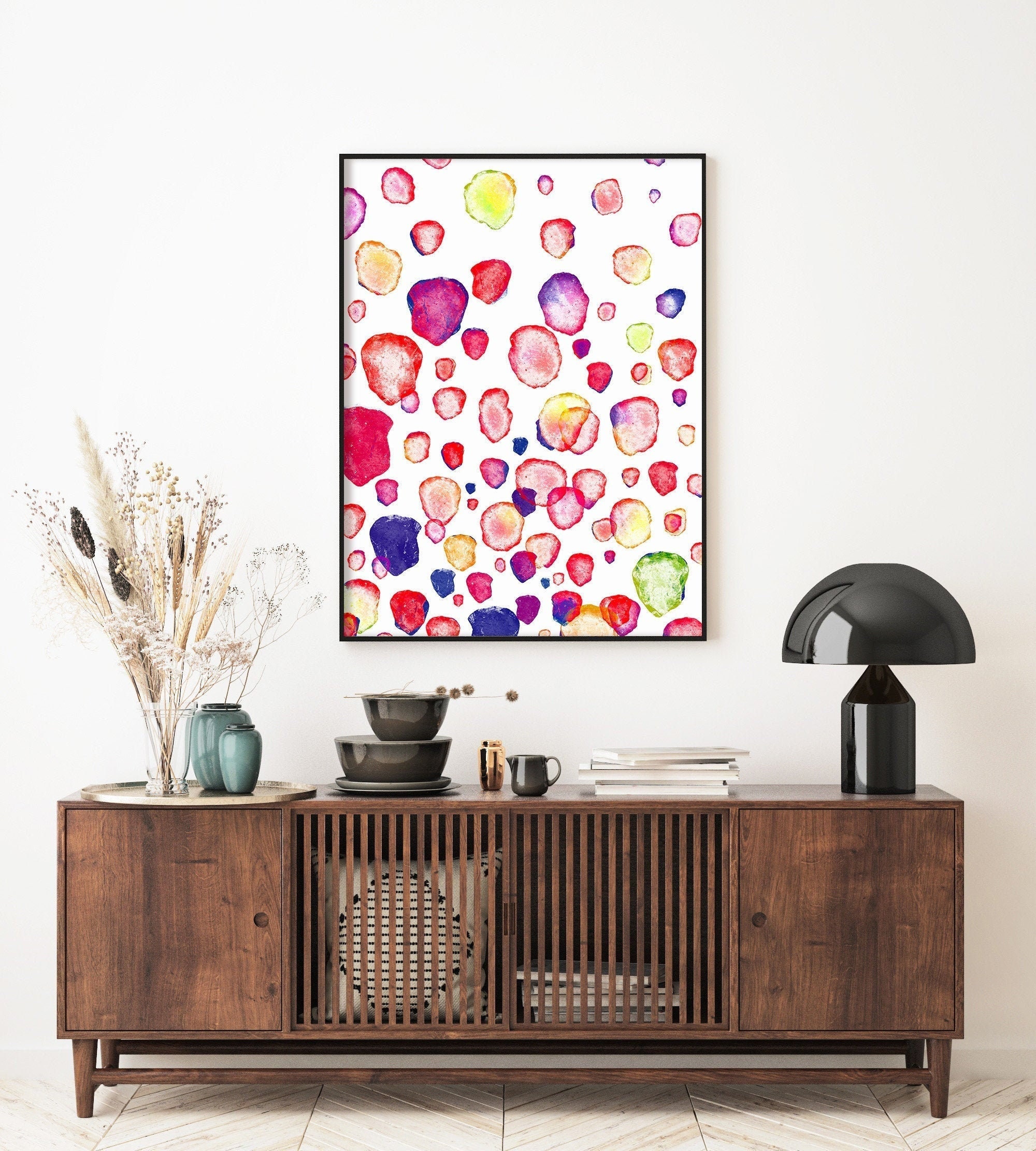 Wall art digital prints abstract art print poster colorful Etsy
