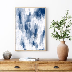 Blue Gallery Wall Art Prints Digital Download, Abstract Wall Art ...