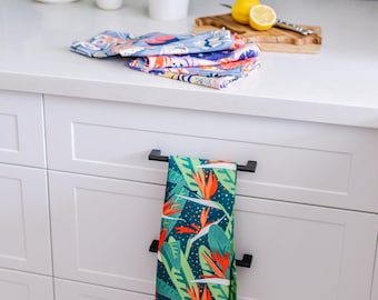 Tropical Blooms Tea Towel