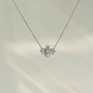 Delicate Bee Pendant Necklace in 925 Sterling Silver | Symbol of Strength and Prosperity