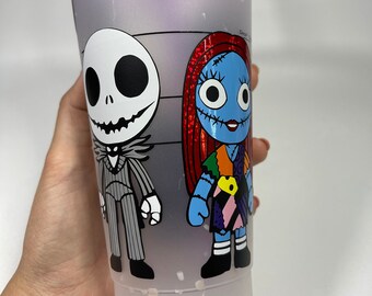 Jack, Sally and Gang . 24 oz Reusable Cup ,Pretty Inspired Gifts, Personalized Gifts, Starbucks Cup ,Free Gift With Purchase, Custom