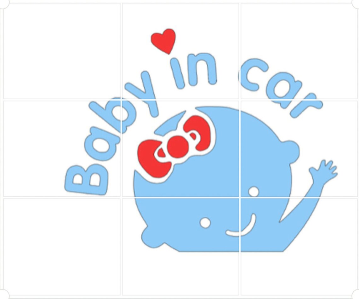 Baby in Car Sticker, Decal, Car Decals, Personalized Gifts, Custom ...