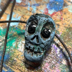 Mystery Artifact Necklace - Hand Painted Resin