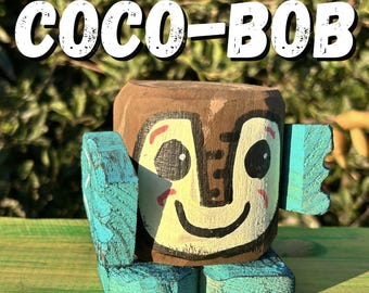 Guerrier tiki « Coco-Bob » à la noix de coco