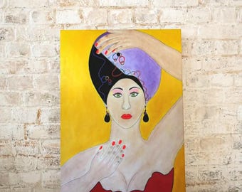 Impresión artística Exuding Confidence, arte de pared, decoración del hogar, arte de moda, obras de arte, arte figurativo, impresiones artísticas