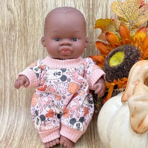 Doll Clothes - Miniland | Minikane | 8.25&quot; | Paola Reina | Handmade | Onepiece | Pink | Halloween