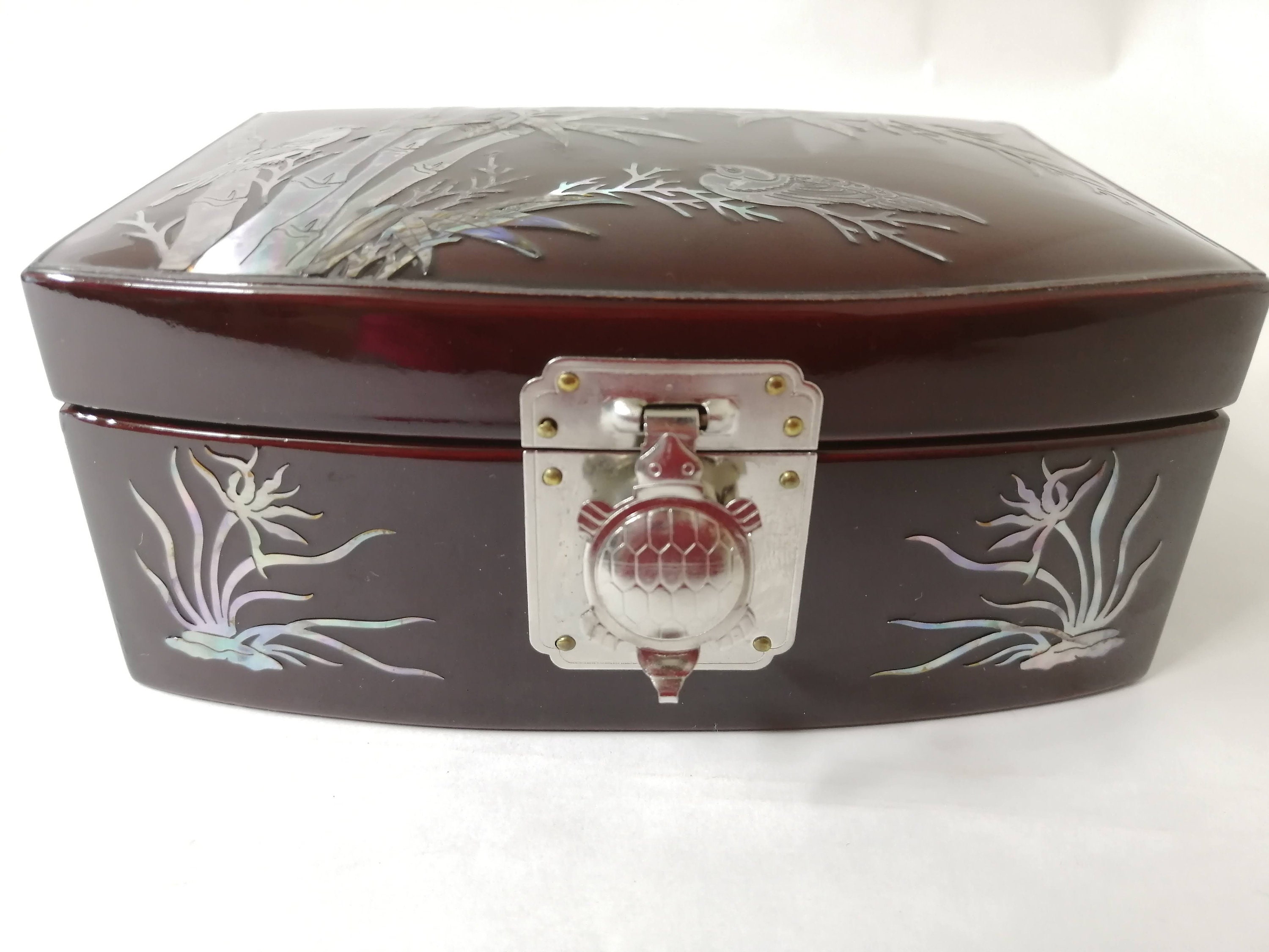 Japanese vintage Lacquer ware jewelry box Japanese Antique Etsy