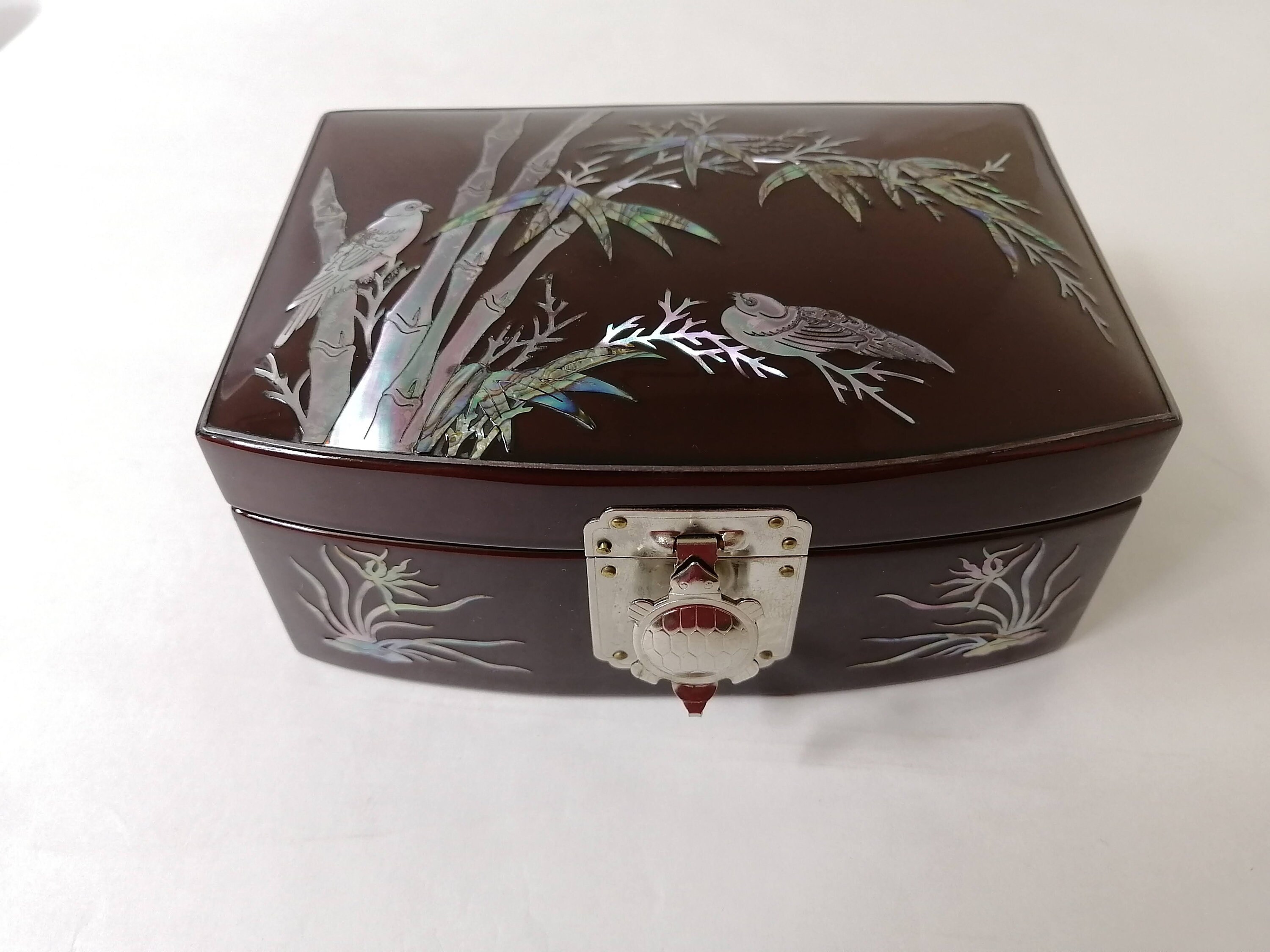 Japanese vintage Lacquer ware jewelry box Japanese Antique Etsy
