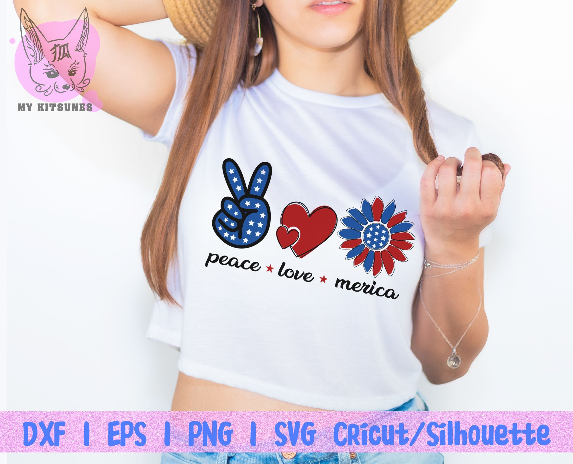 Free Free 234 Peace Love America Sunflower Svg SVG PNG EPS DXF File