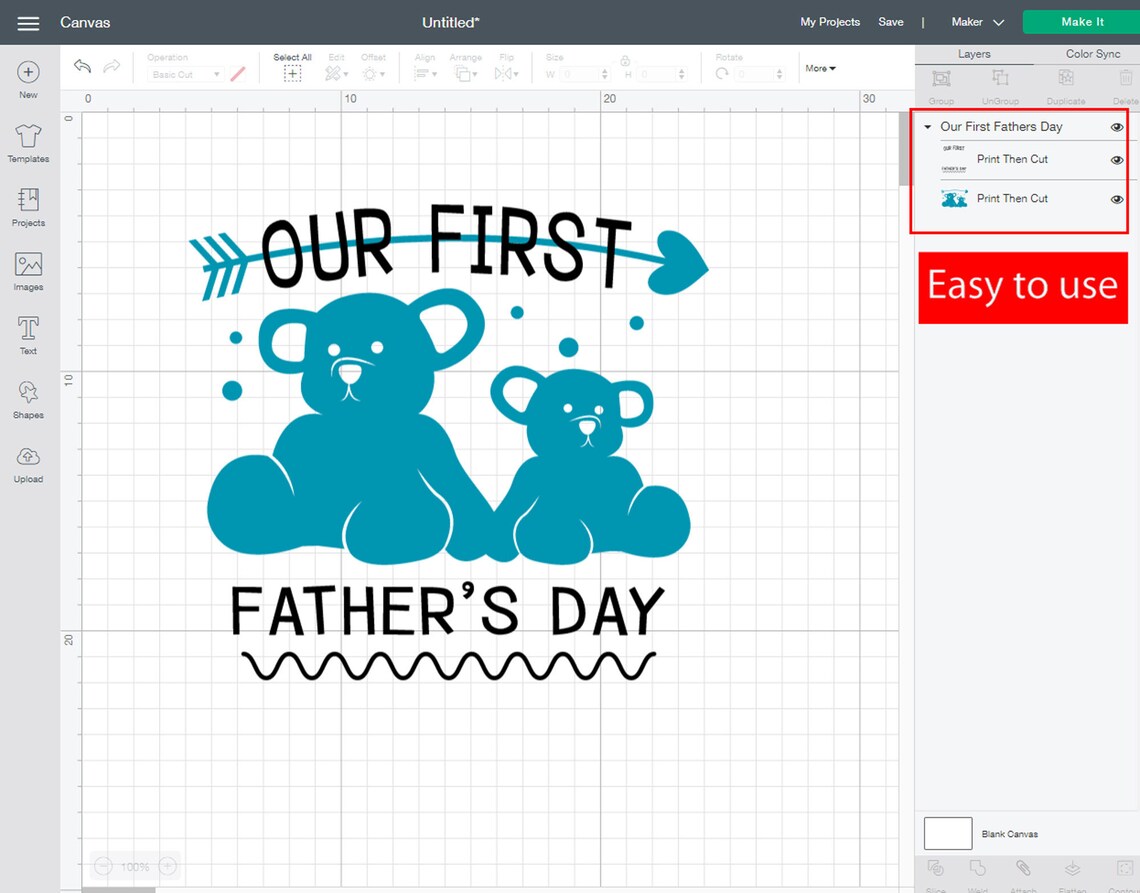 Download Our First Fathers Day SVG Daddy Bear SVG Daddy and me SVG ...