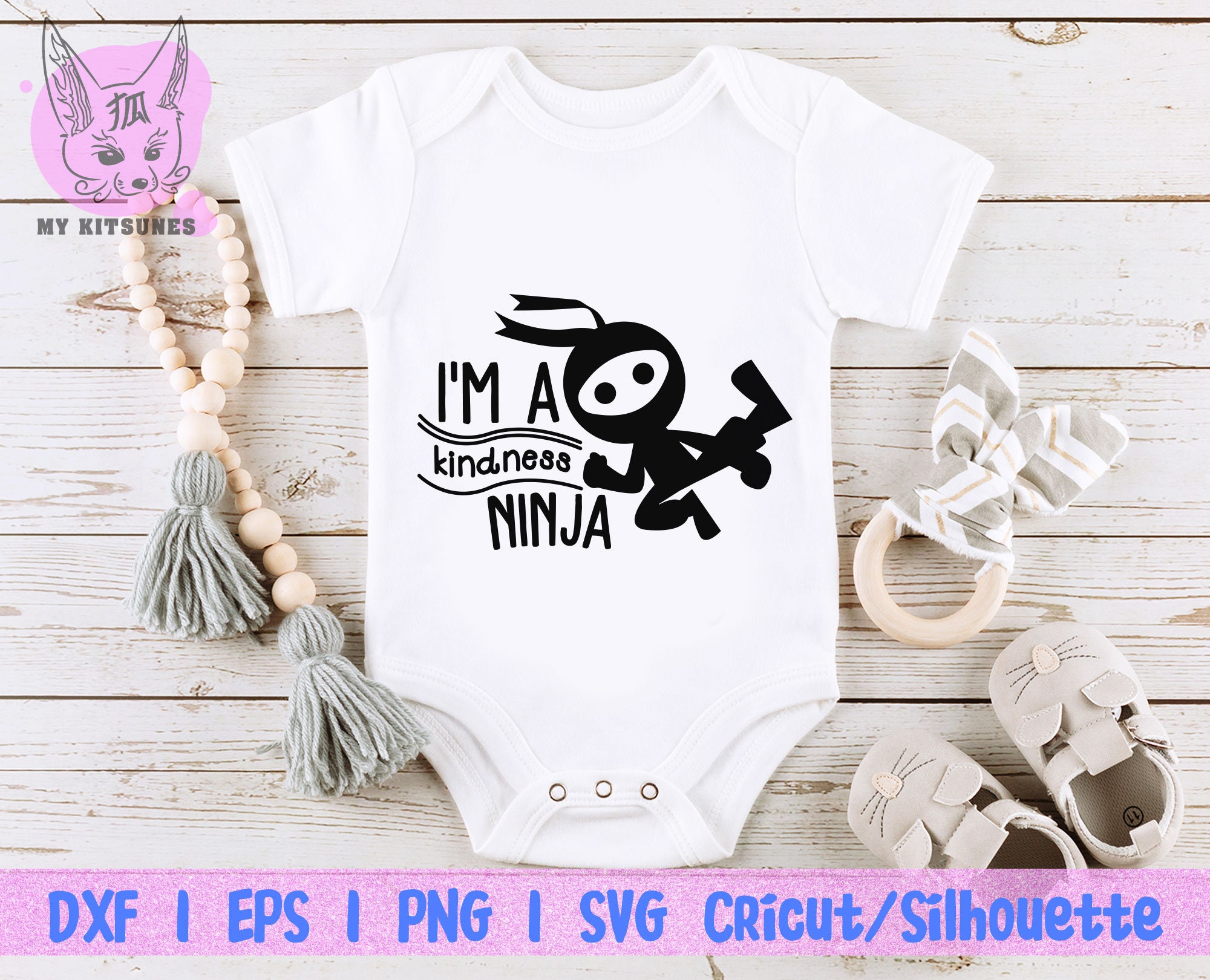 Download Cute Ninja SVG I'm A Kindness Ninja Shirt SVG Ninja | Etsy