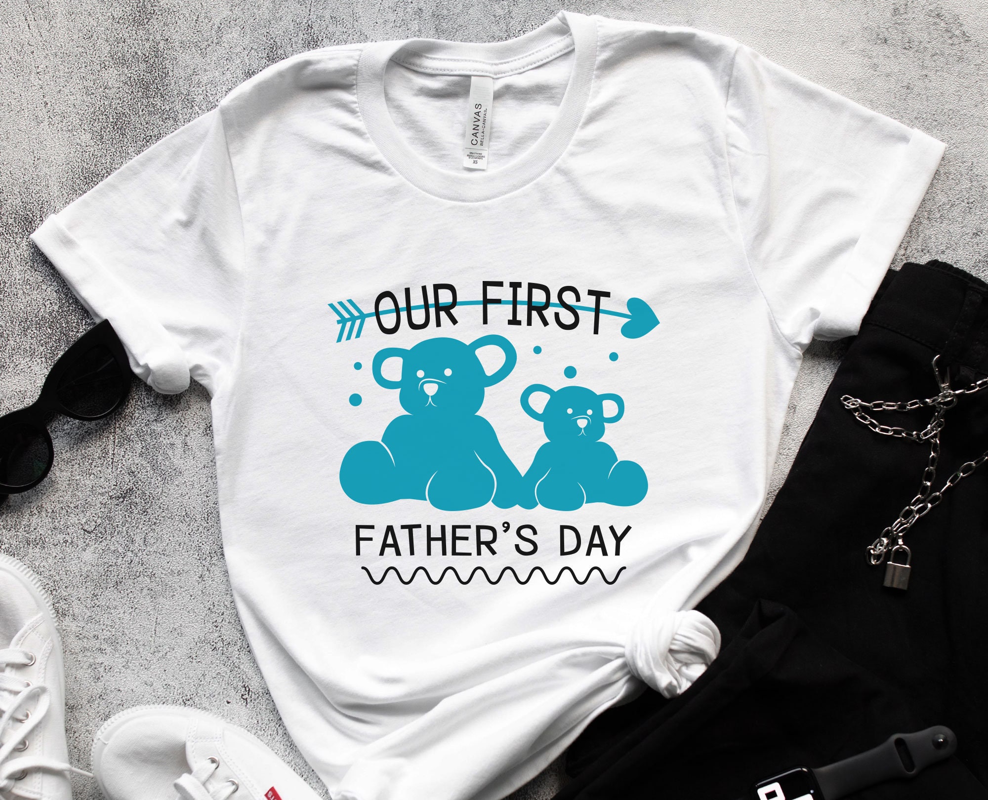Download Our First Fathers Day SVG Daddy Bear SVG Daddy and me SVG ...