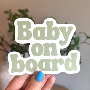 Baby On Board Car Magnet, Baby Shower Gift, Boho Car Magnet, Car Decal