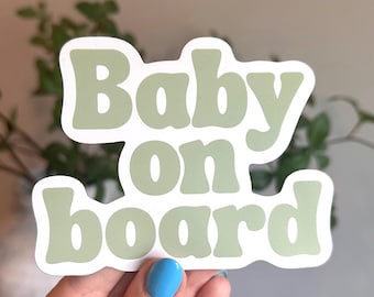 Baby On Board Car Magnet, Baby Shower Gift, Boho Car Magnet, Car Decal