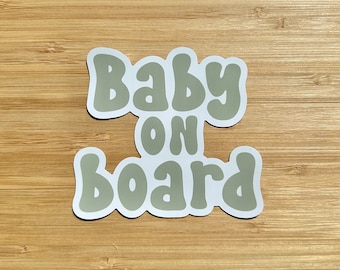 Baby On Board Car Magnet, Baby Shower Gift, Boho Car Magnet, Car Decal