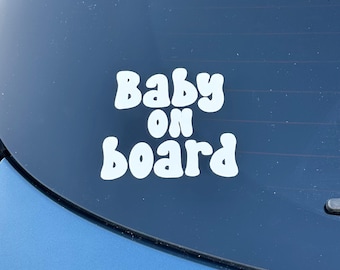 Baby On Board Car Decal, Bumper Sticker