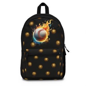 Sporty Flame Baseball Backpack