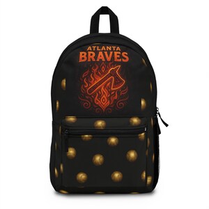 Atlanta Braves Backpack with Flame Design