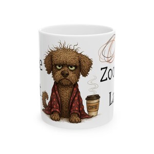 Tazza da caffè con cane divertente / Regalo perfetto per gli amanti degli animali, tazza per gli amanti del caffè, tazza carina per gli amanti dei cani, idea regalo unica