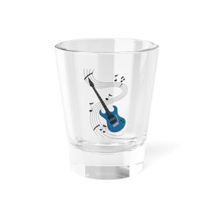 Verre à liqueur pour guitare musicale