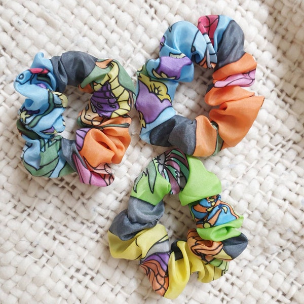 Scrunchies aus recycelter Seide