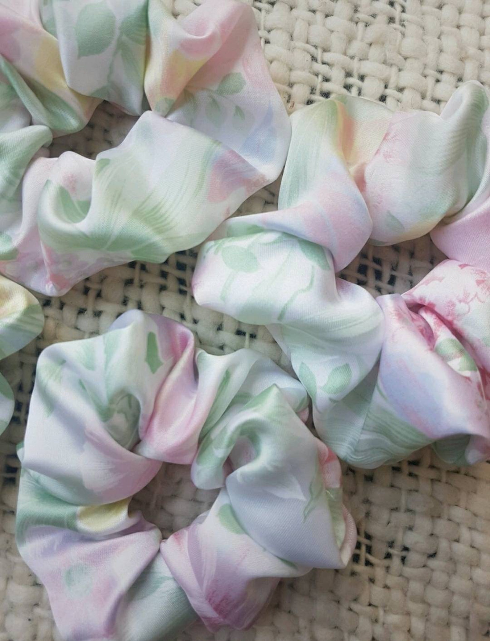 Scrunchies in recycled vintage fabric Etsy