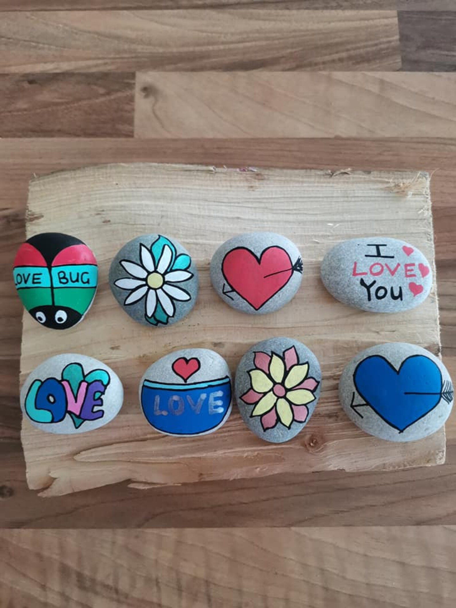 Pocket hug pocket pebble pocket rock pocket stone painted Etsy