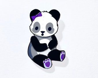 Asexual Panda Subtle Pride Plushies Pin
