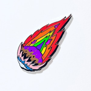 Pin de esmalte de cometa LGBTQ