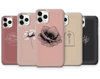 Line Art Female Phone Case For Iphone 11 Pro 5 6 7 8 X Xs Xr Se 12 Huawei P P30 Pro P40 Minimal Aesthetic A131 Samsung 8 9 S10 S9 S S8 Electronics