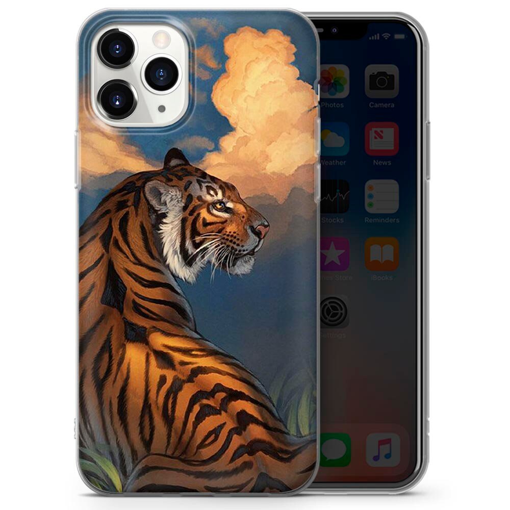 Tiger Phone Case For iPhone 11 7 8 X XS XR SE 12 Pro White Etsy