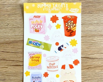 Yummy Treats Sticker Sheet and Bookmark