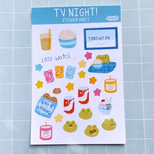 TV Night Sticker Sheet zdjęcie 1