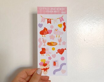 Little Love Birds Sticker Sheet