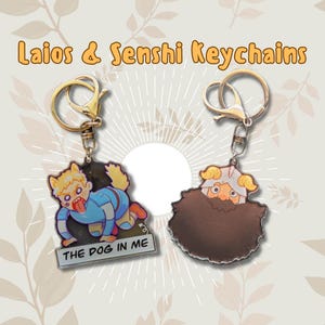 Cute Dungeon Food Delicious Adventure Keychains | 2.5-inch Acrylic Double-sided Charms