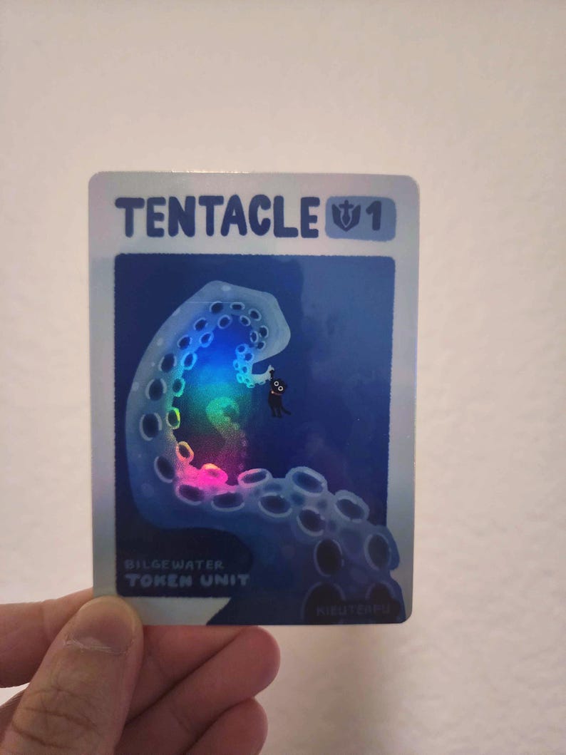 Riftbound TCG Holographic Trading Card Tokens Tentacle Token