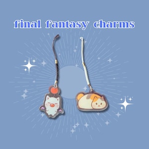 Final Fantasy XIV FFXIV Keychain Phone Charms