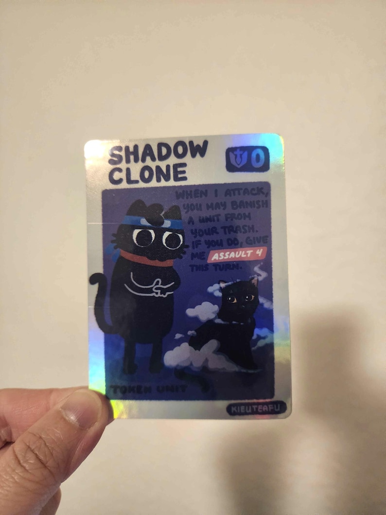 Riftbound TCG Holographic Trading Card Tokens Shadow Clone Token