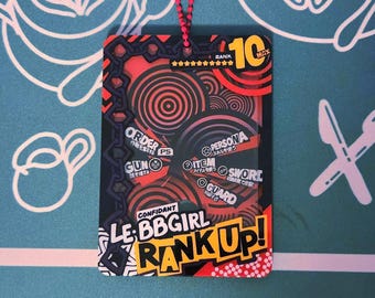 Confidant Rank Up Acrylic Charm Red/Black Photocard Holder