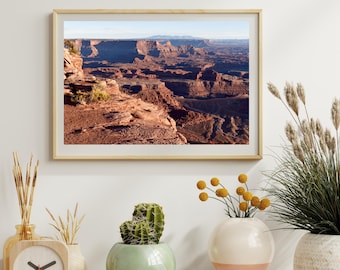 Dead Horse Point, Moab Utah, Leinwand Wanddekoration, Natur Fotografie, Redrock Kunstwerk, Schlucht, Süd-Utah, Outdoor Abenteuer
