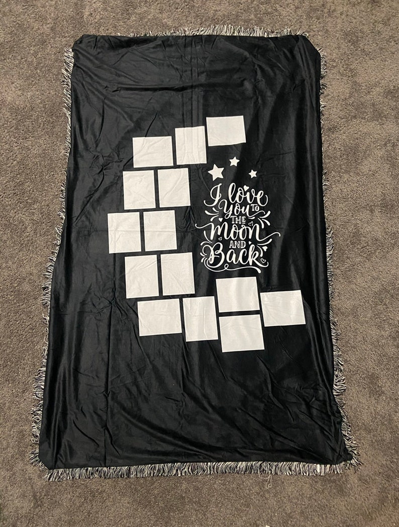 Personalized Photo Throw Picture Blanket Postcard Blanket Etsy