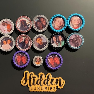 Personalized Croc Charm, Photo Charm, Bling Croc Charms, Rip Charm, Custom Croc Charm, Croc Jibbitz, Charm Set, Girly Croc, Fathers Day Gift