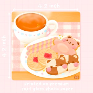 Gomi Cookies | Art Print - Cute Art Print - Aesthetic Art Print - Kawaii Dessert Art Print - Illustration Art Print