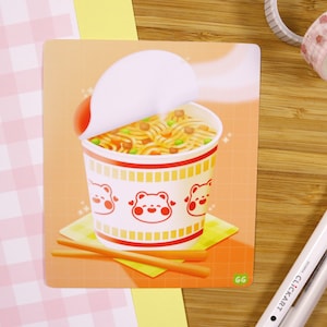 Gomi&#39;s Cup Noodles / Stampa artistica - Stampa artistica carina - Stampa artistica estetica - Stampa artistica Kawaii - Stampa artistica illustrazione - Stampa di noodle asiatici