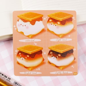 Shiba S'mores | Art Print - Süßer Art Print - Ästhetischer Art Print - Kawaii Food Art Print - Illustration Art Print - Dessert Art