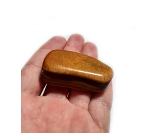 Ojo de tigre piedra en bruto 2,5-3 cm pequeña en caja de colección